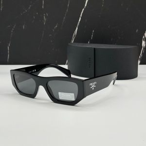 NEW PRADA SPRA01 16K08Z UNISEX SUNGLASSES PRA01S BLACK GEOMETRIC SPR A01 EYEWEAR